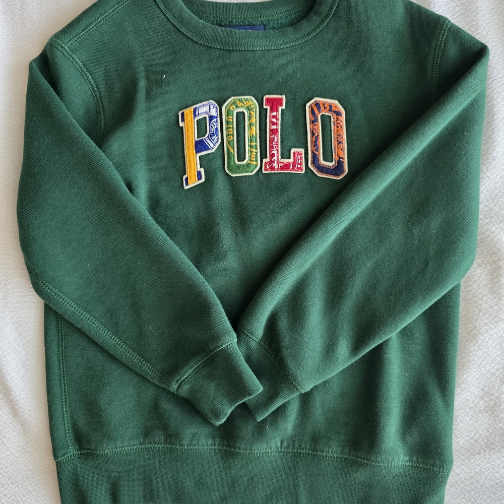 Polo by Ralph Lauren Men's Forest Green Crewneck Sweater